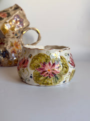 Water Lily Flowers Matcha Bowl
