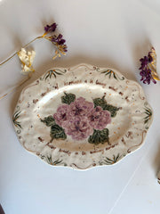 Lilac Roses Plate