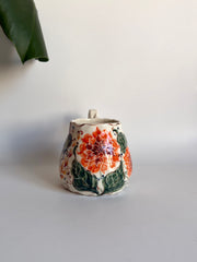 Dahlia Flowers and Butterfly Mug