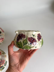 Matcha Bowl with Carnations Flowers