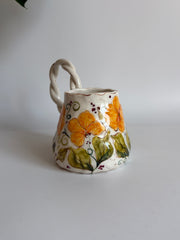 California Poppy Floral Mug