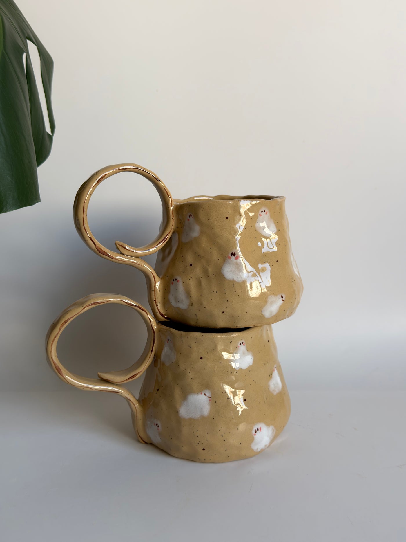 Cute Ghosts Stoneware Mug