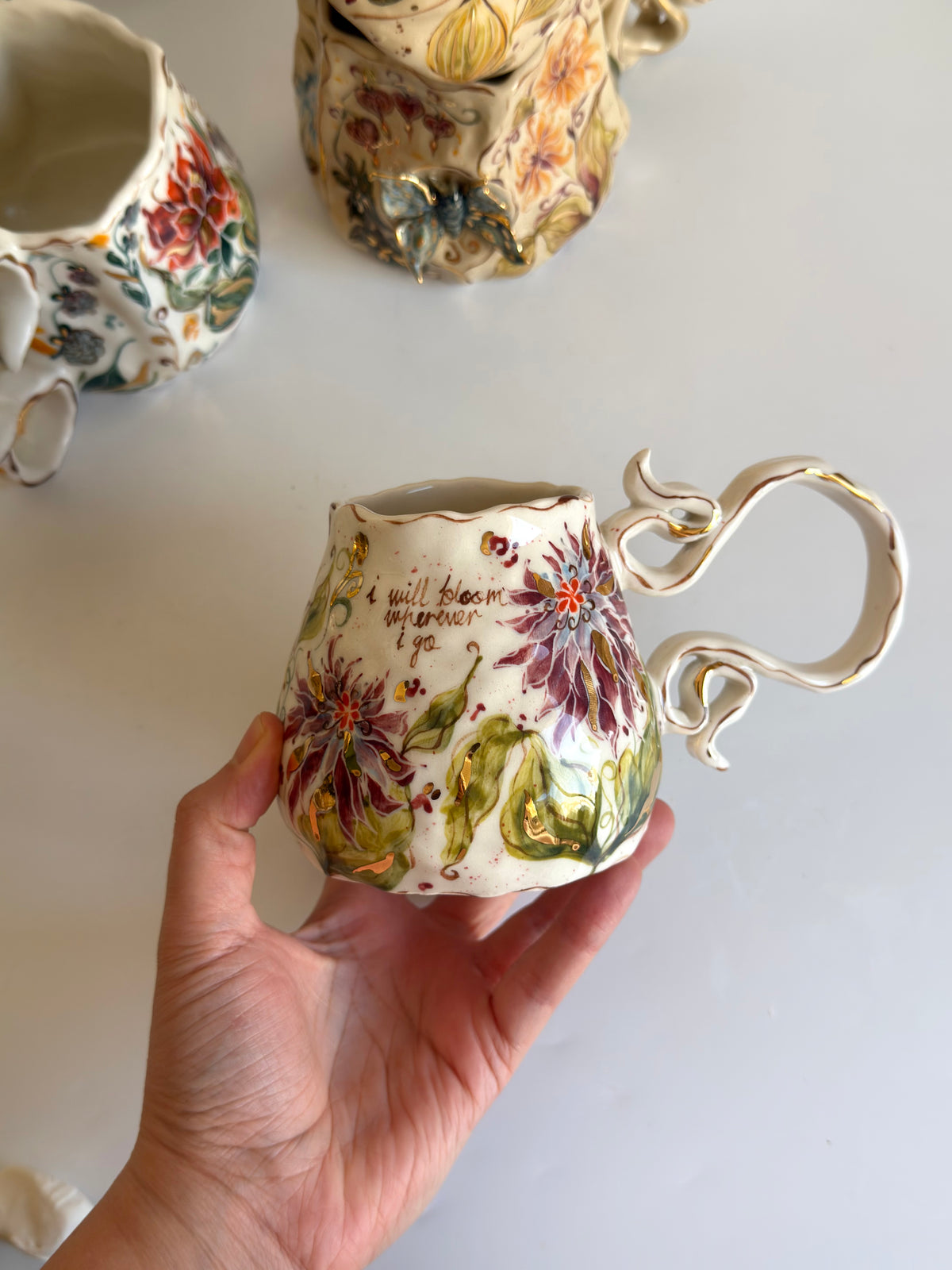 I Will Bloom Dahlia Mug
