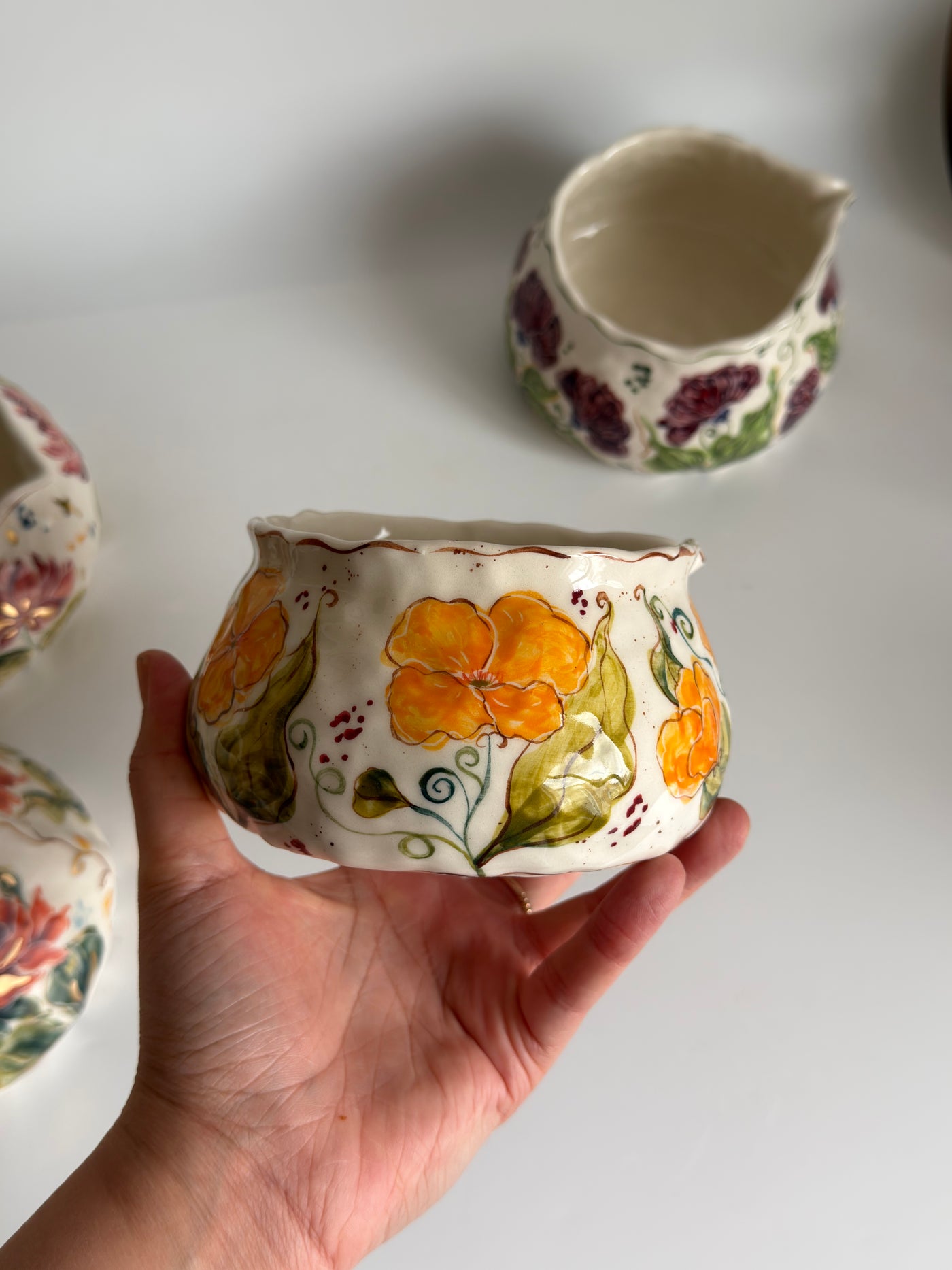 California Poppies Matcha Bowl