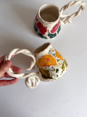 California Poppy Floral Mug