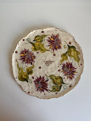I Will Bloom Wherever I Go Dahlia Flowers Plate