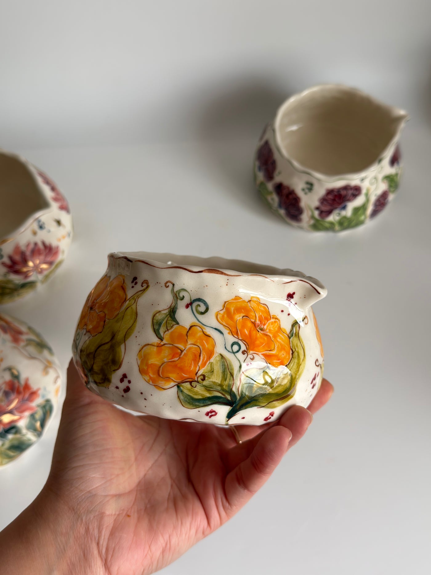 California Poppies Matcha Bowl
