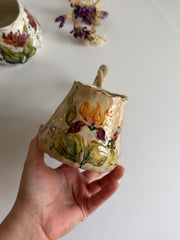Boho Iris Flower Mug