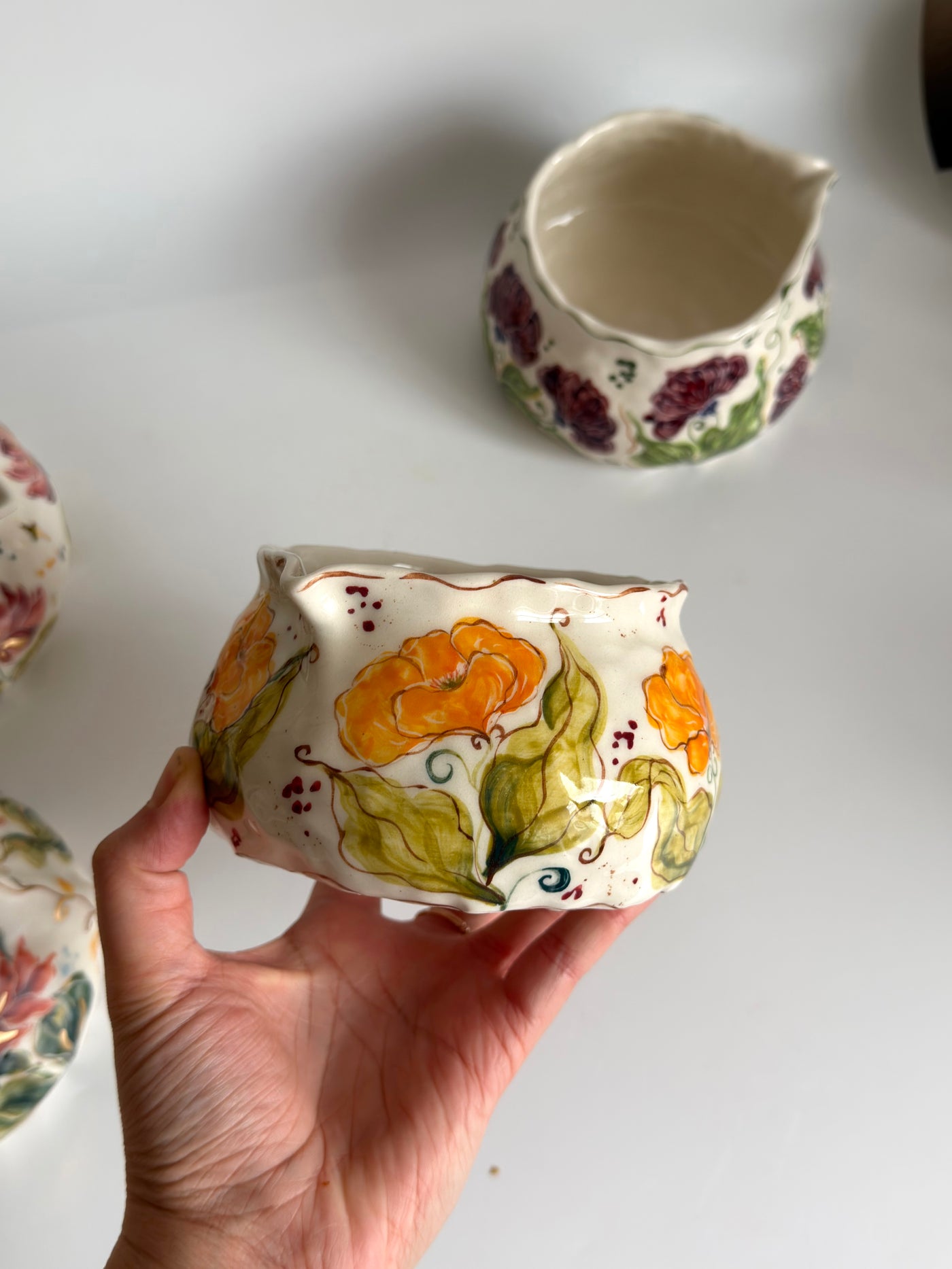 California Poppies Matcha Bowl