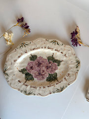 Lilac Roses Plate