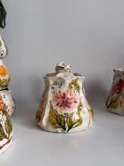 Pink Dahlia Flowers Teapot