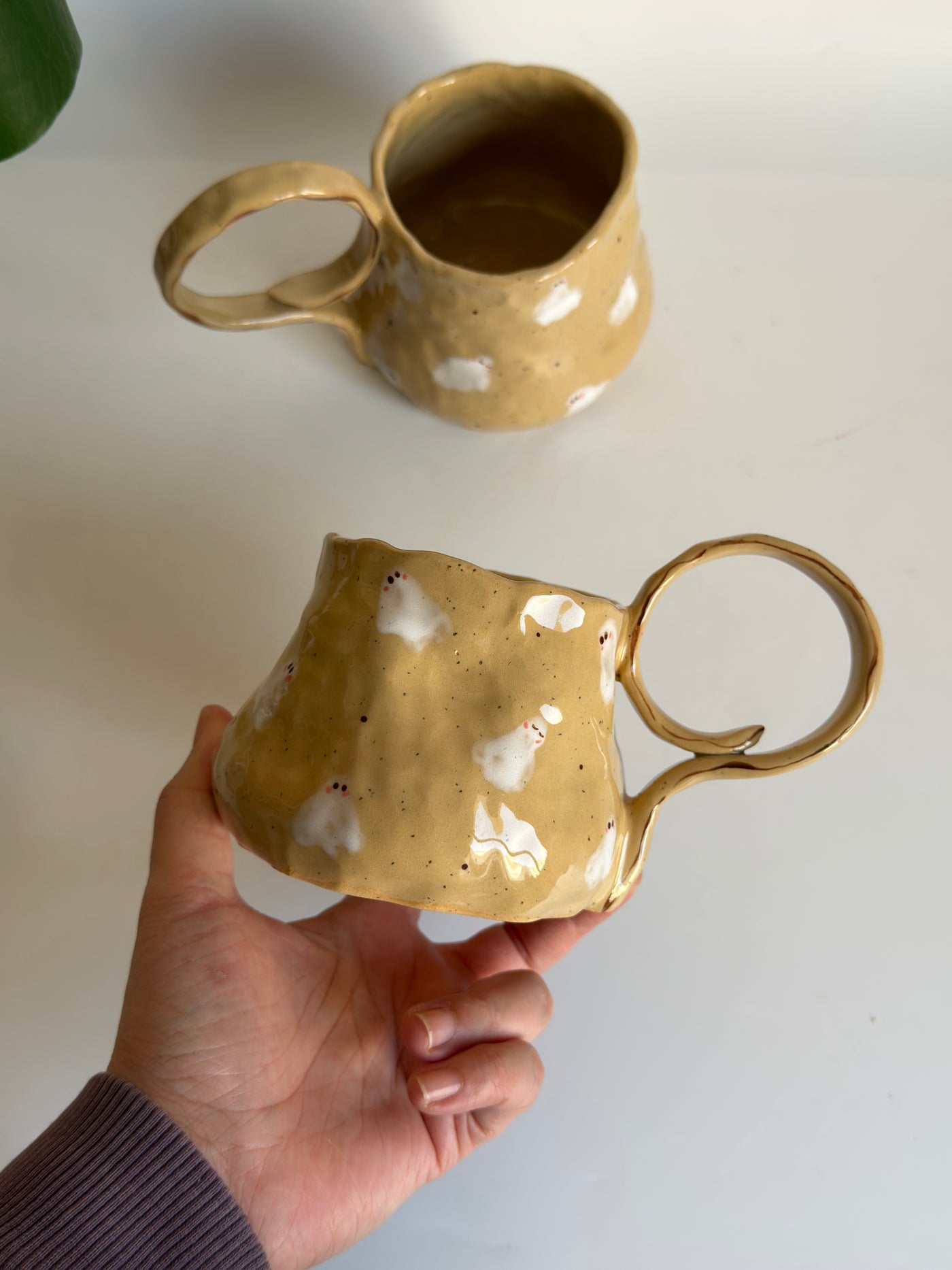 Cute Ghosts Stoneware Mug