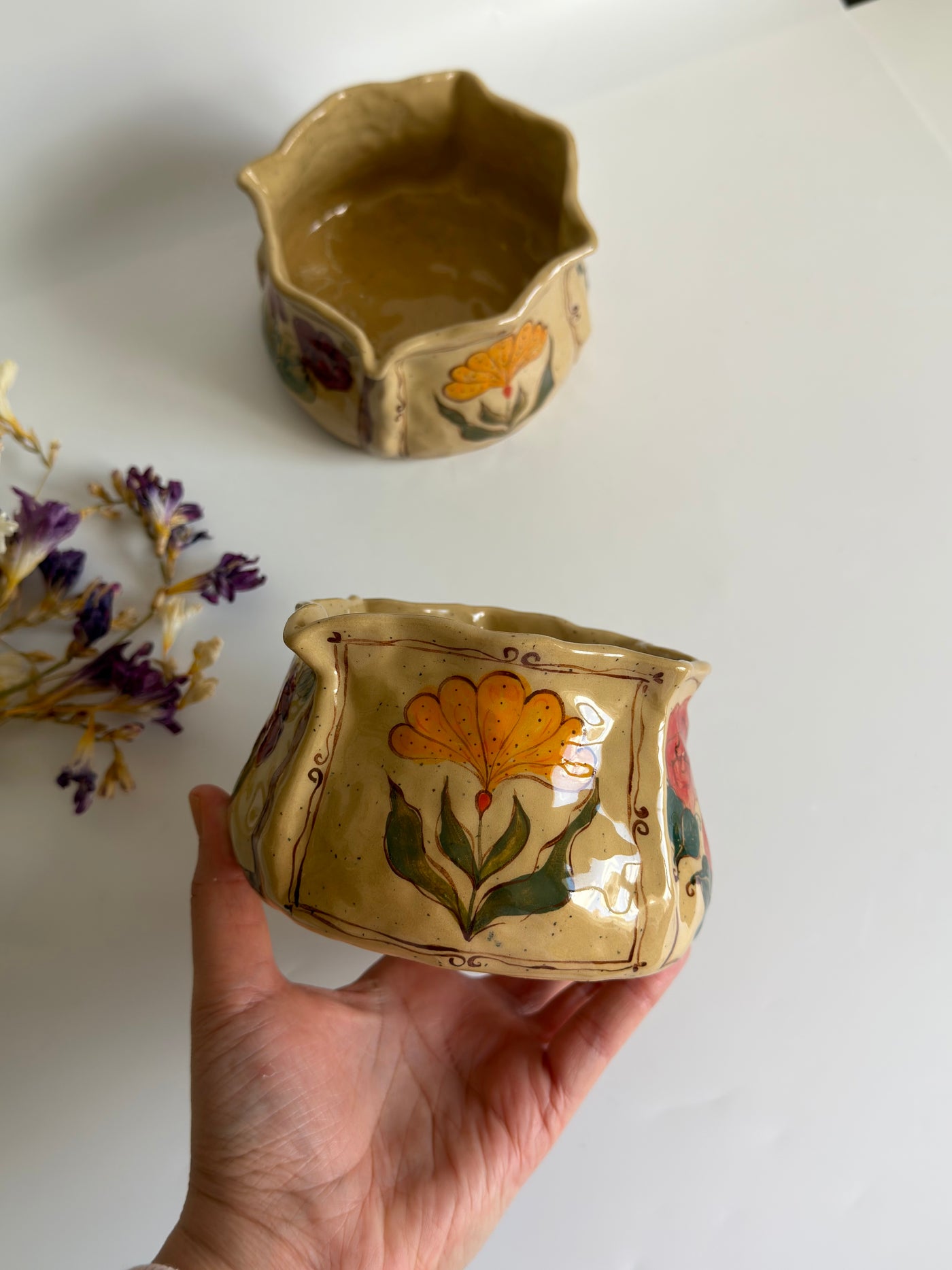 Framed Garden Matcha Bowl
