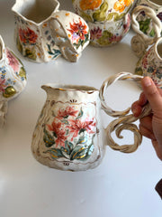 Framed Flowers Pitcher