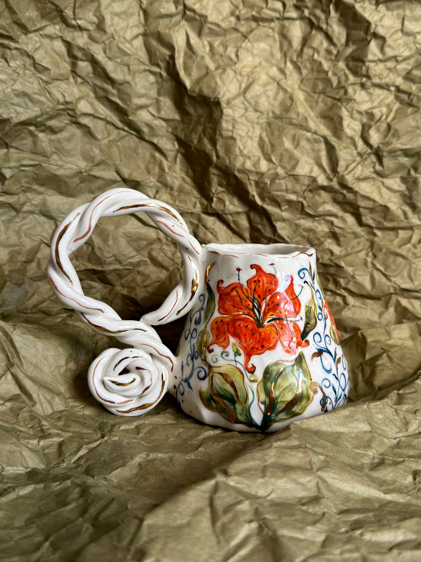 Tiger Lily Orange Mug