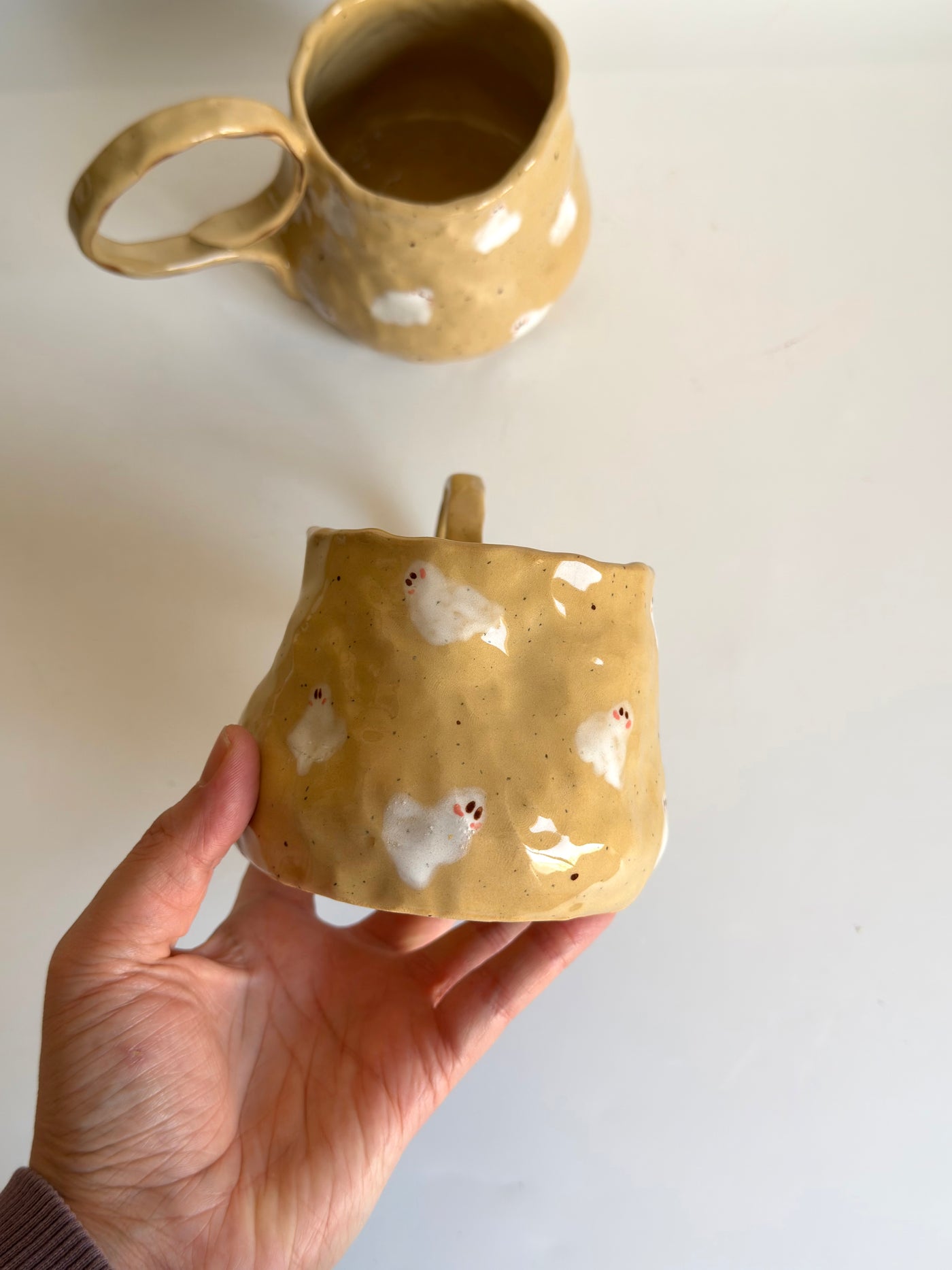 Cute Ghosts Stoneware Mug