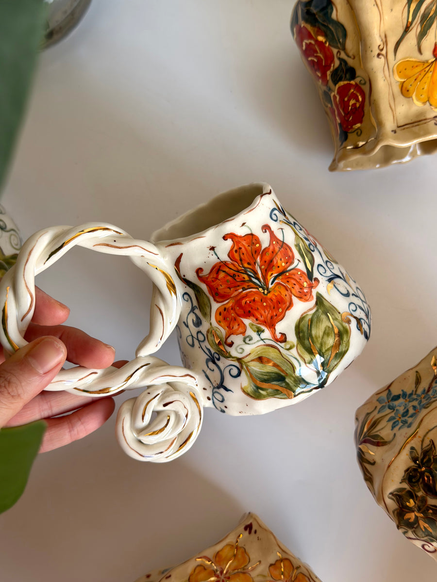 Tiger Lily Orange Mug