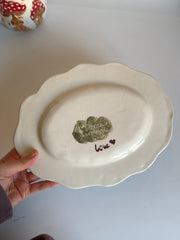 Lilac Roses Plate