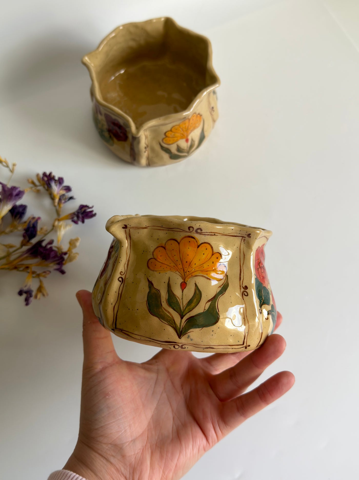 Framed Garden Matcha Bowl