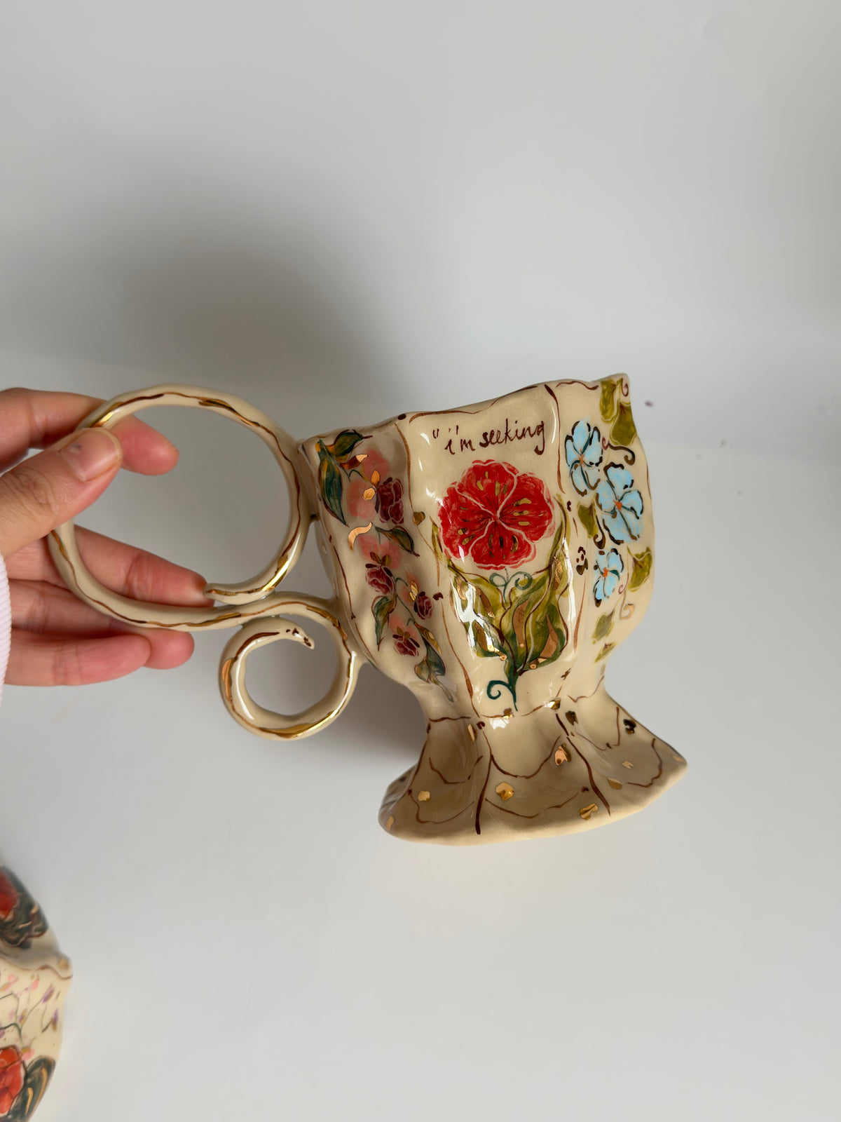 Whimsical Garden Mug wit Vincent Van Gogh Words