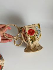 Whimsical Garden Mug wit Vincent Van Gogh Words