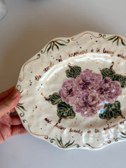 Lilac Roses Plate