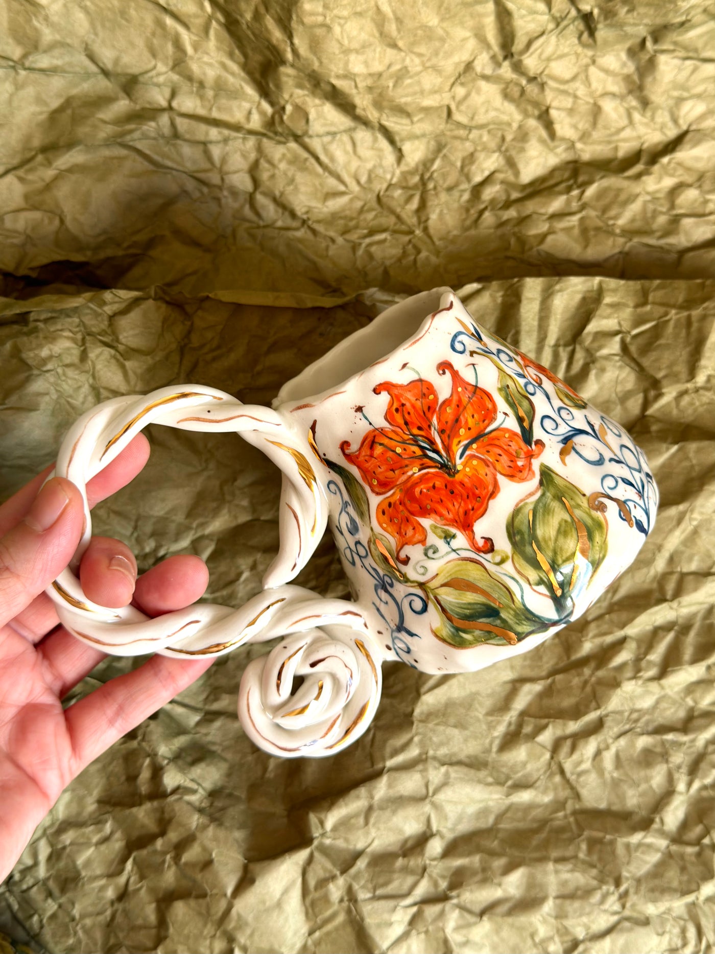 Tiger Lily Orange Mug