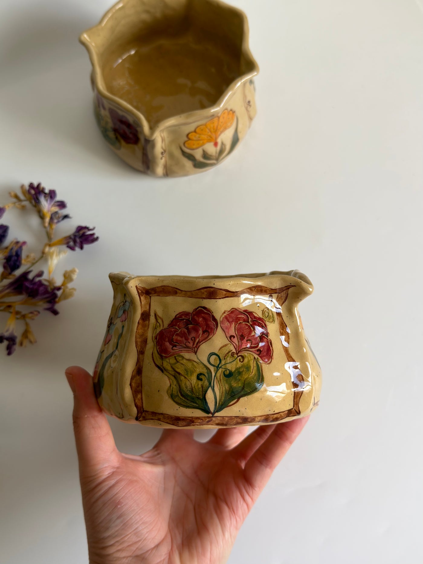 Framed Garden Matcha Bowl