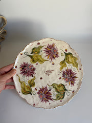 I Will Bloom Wherever I Go Dahlia Flowers Plate
