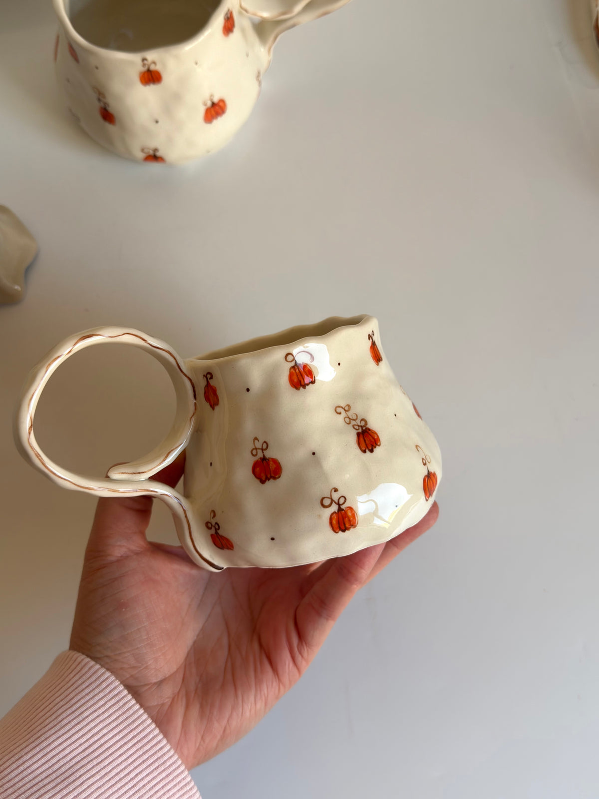 Cute Minimalist Pumpkin Halloween Mug