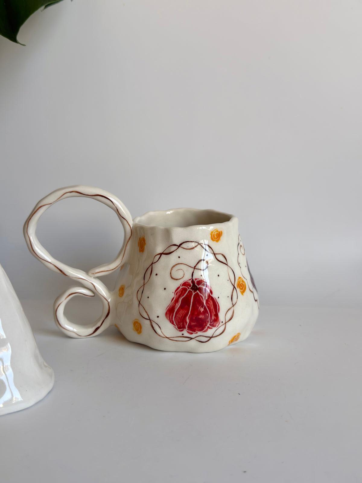 Colorful Pumpkin in Framed Mug