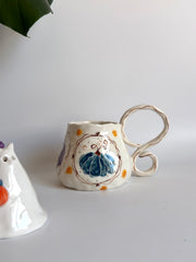 Colorful Pumpkin in Framed Mug