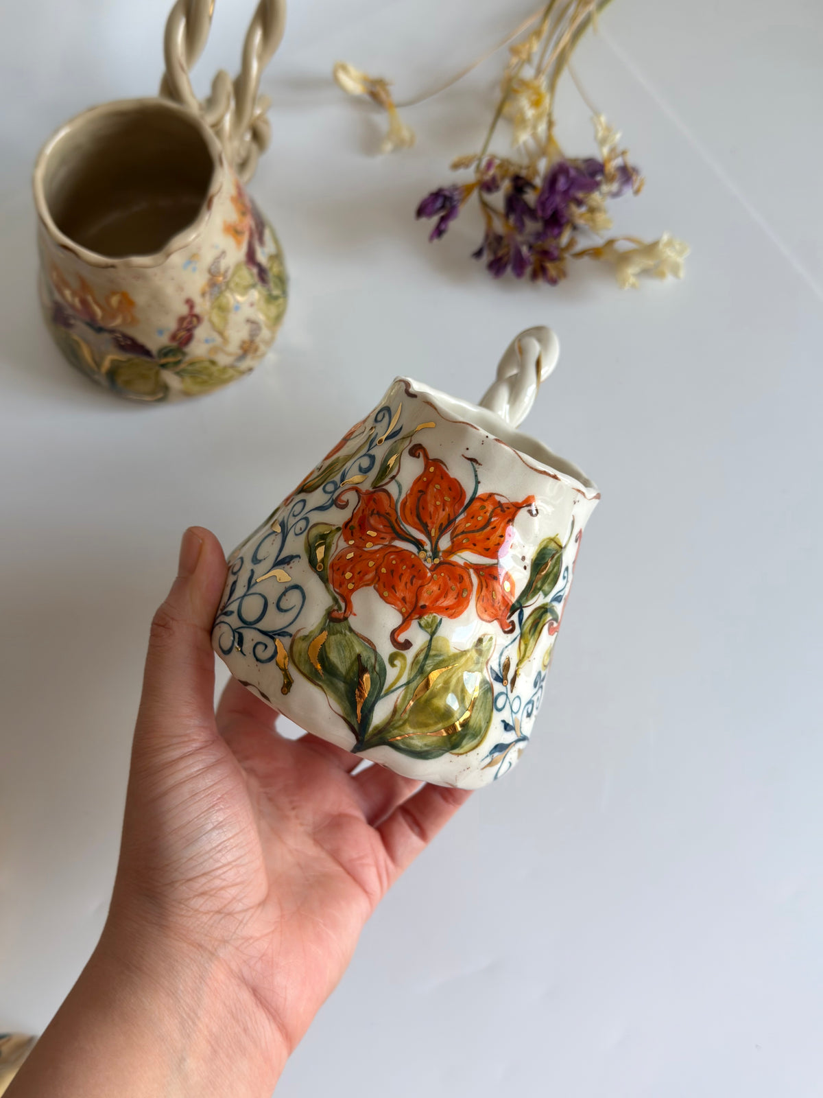Tiger Lily Orange Mug