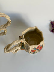 Impressionistic Irises and Butterfly