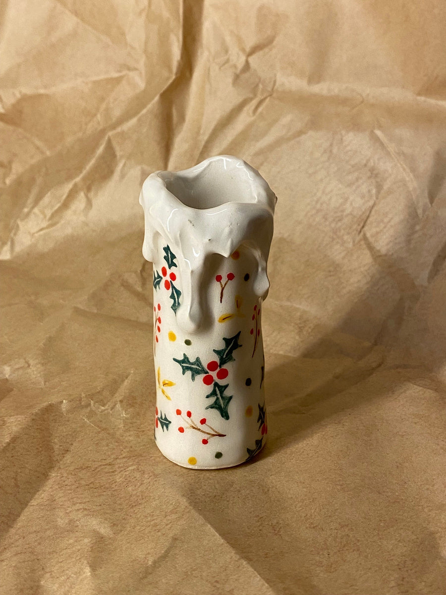 Christmas Berry Candle Holder
