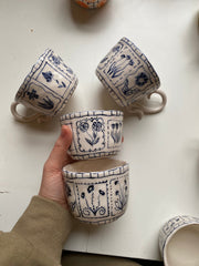 Blue Flowers, Inspired by Tarot Cards Mug