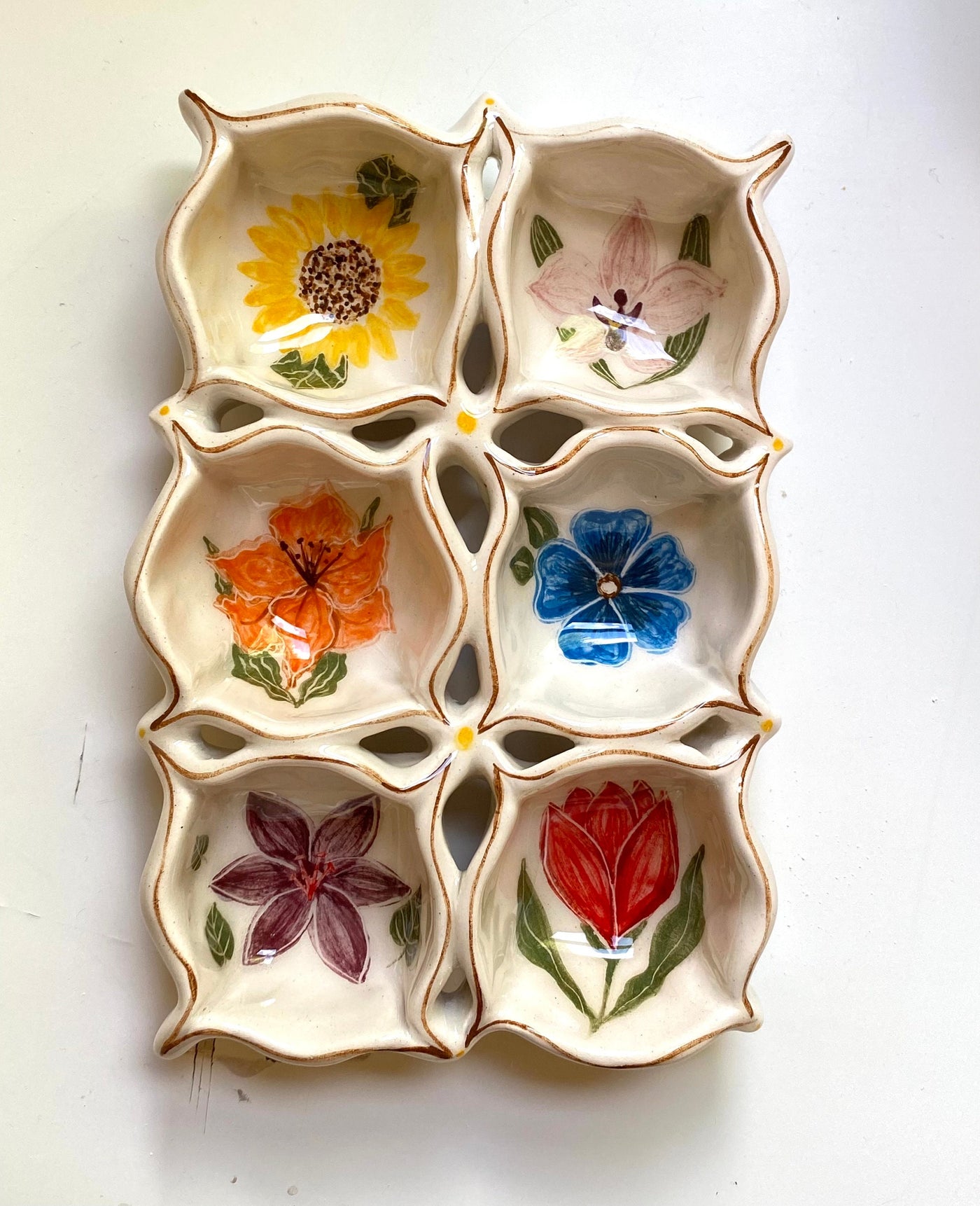 Floral Egg Tray