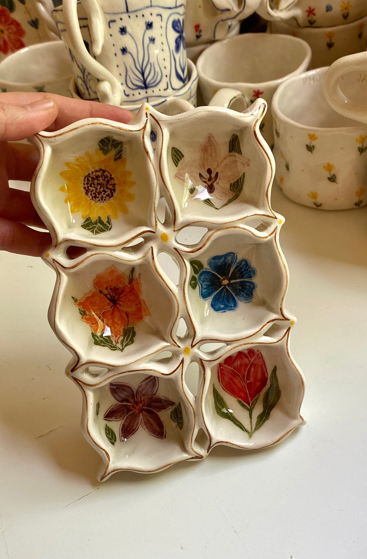 Floral Egg Tray
