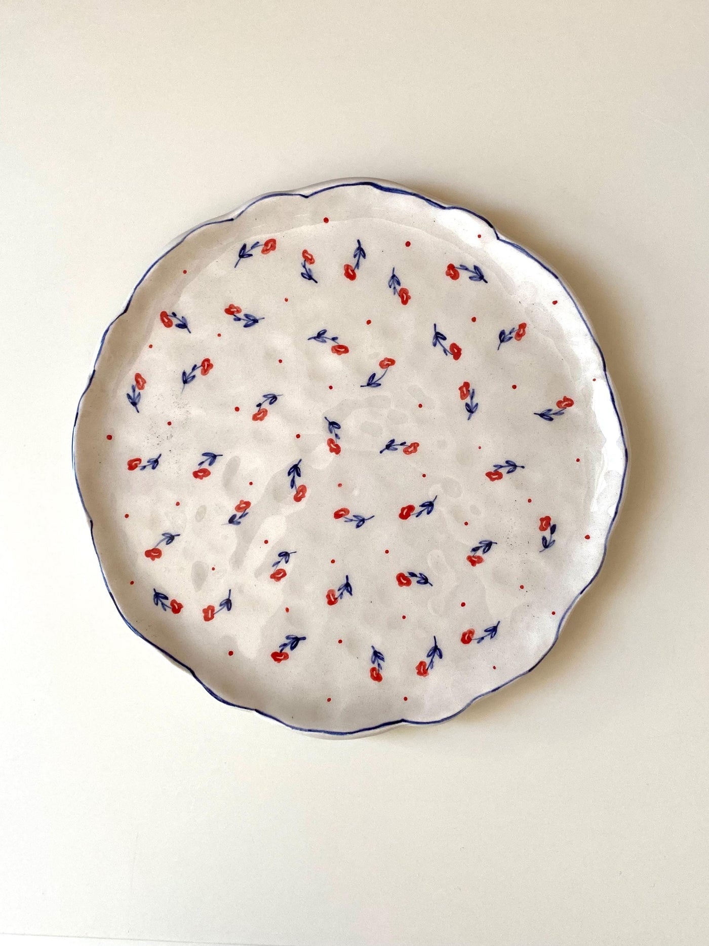 Red Poppy Plate