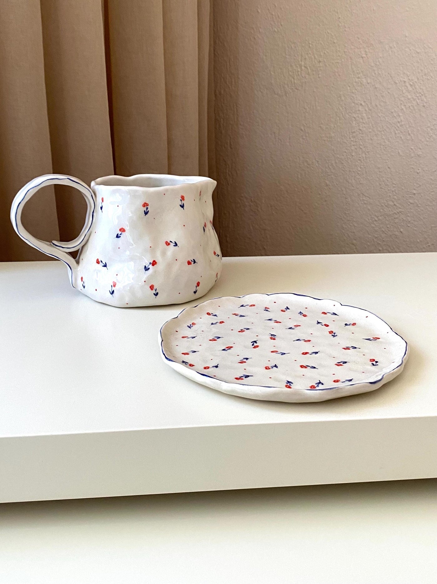 Red Poppy Plate
