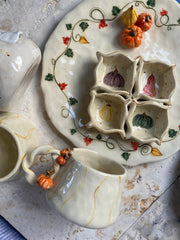 Pumpkin Decor Ceramic Plate