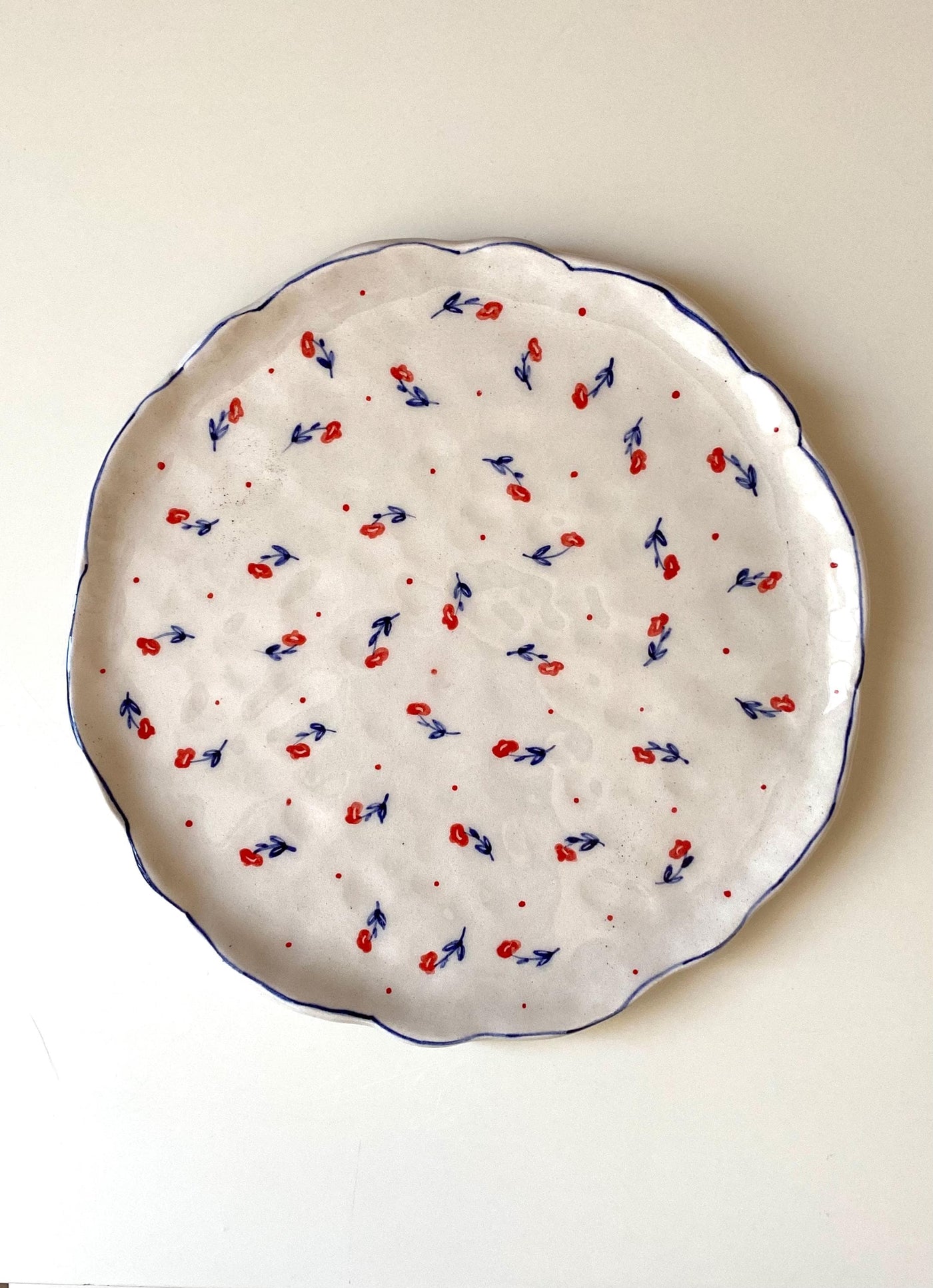 Red Poppy Plate