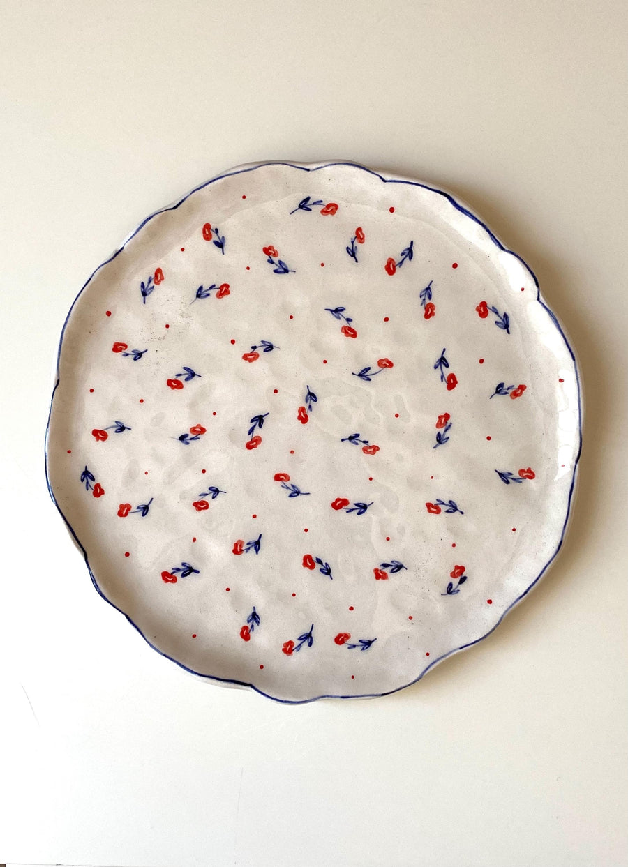 Red Poppy Plate