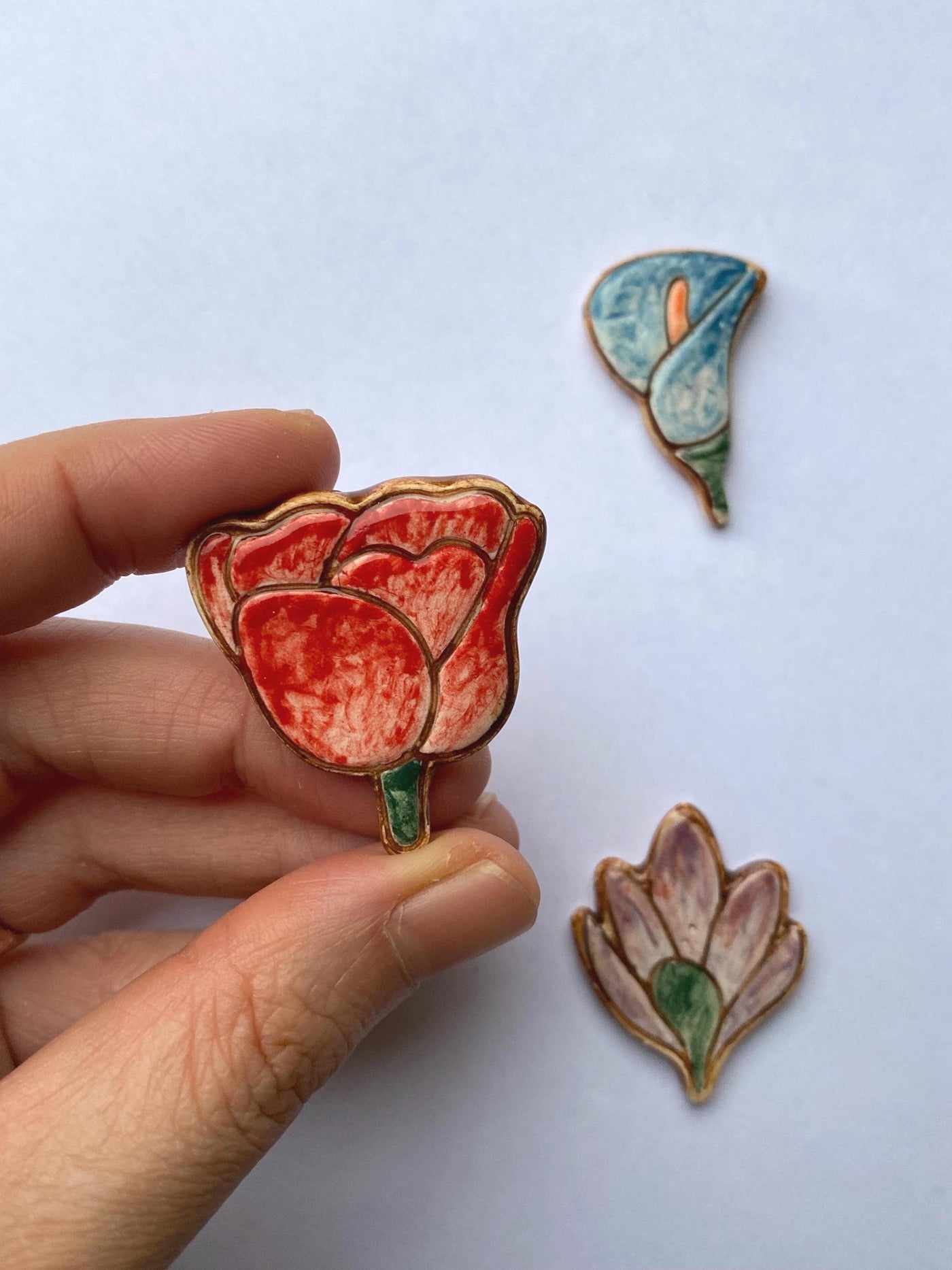 Botanical Pin Brooch Set