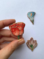 Botanical Pin Brooch Set