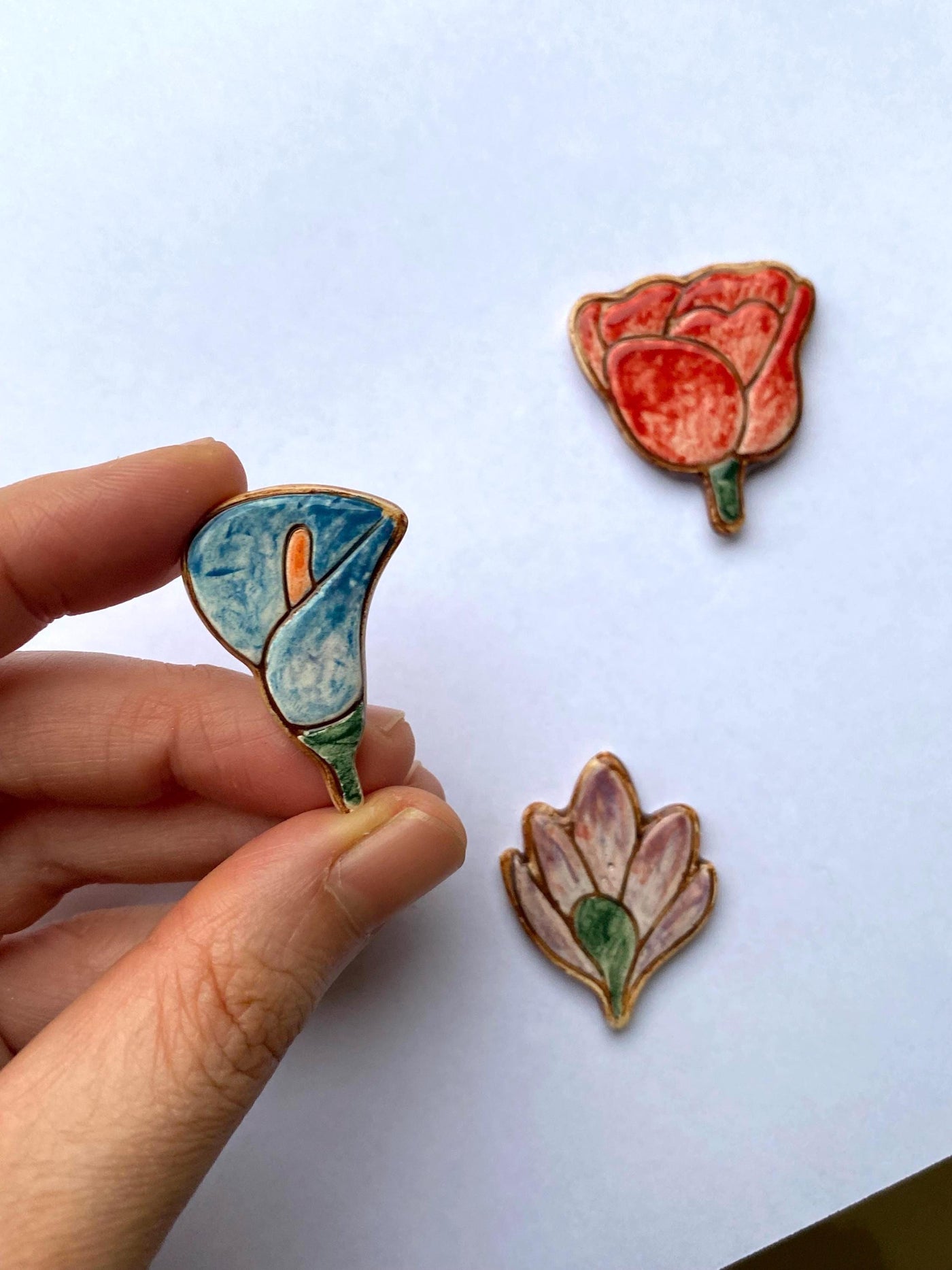 Botanical Pin Brooch Set