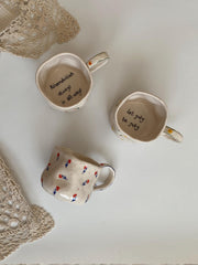 Personalized Cute Floral Minimalist Mug / Write