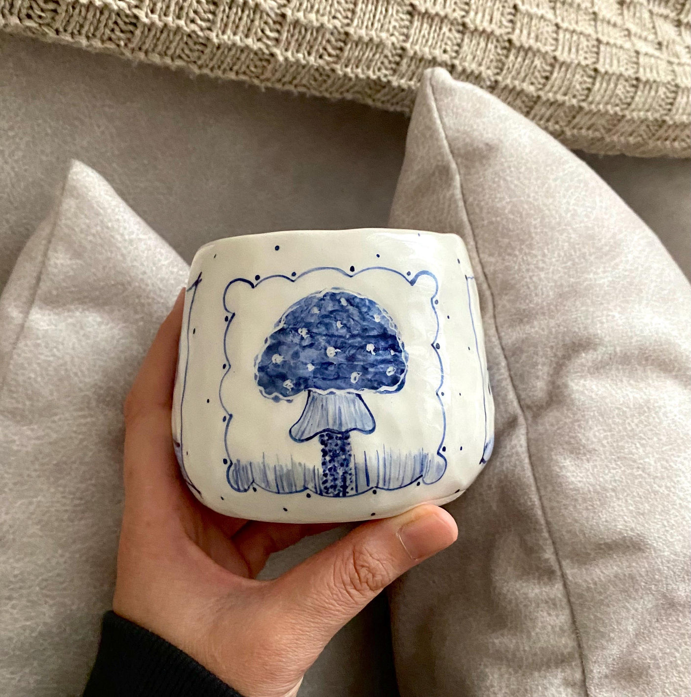 Blue Mushrooms Mug
