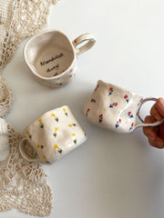 Personalized Cute Floral Minimalist Mug / Write