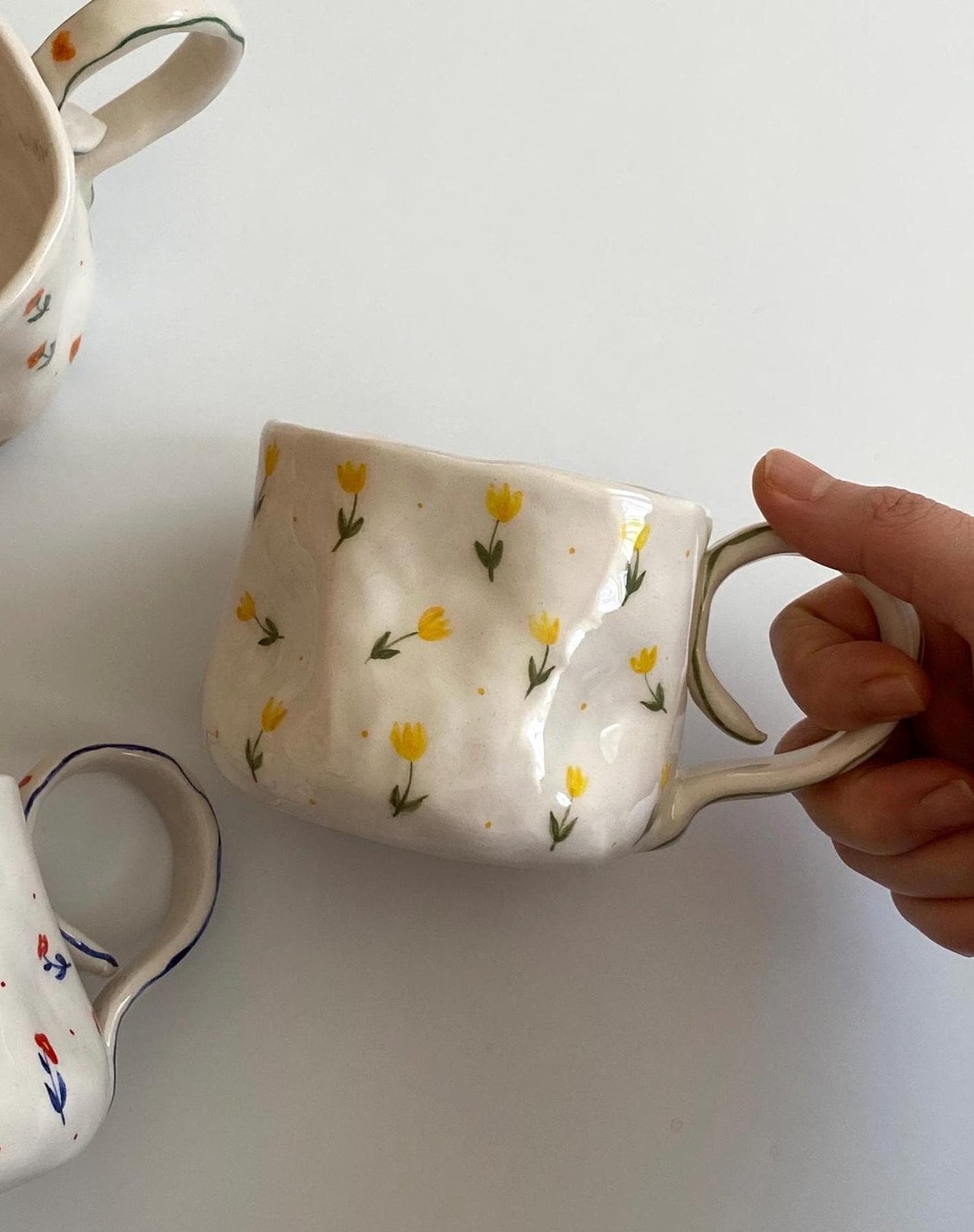 Personalized Cute Floral Minimalist Mug / Write